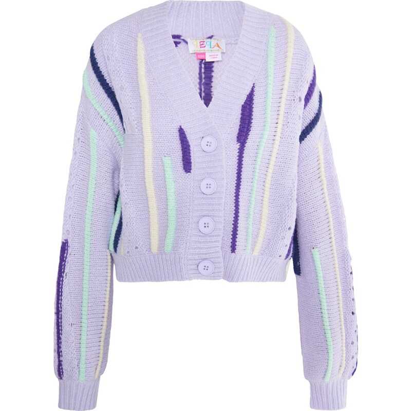 IZIA Kardigán Eyota béžová / vodová / svetlofialová / tmavofialová 54267459