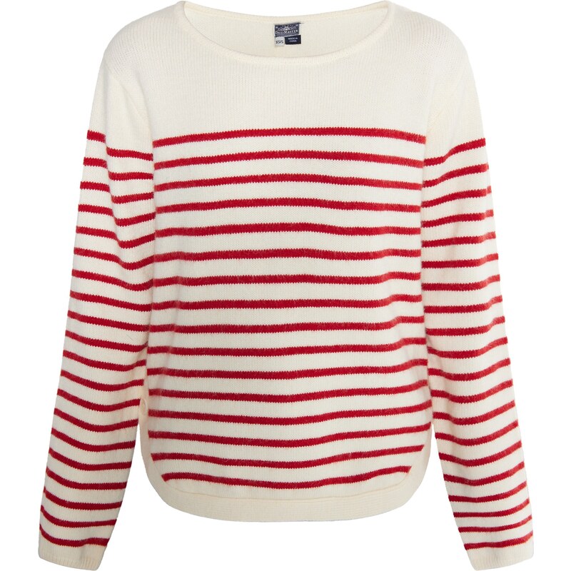 DreiMaster Maritim Sveter nebielená / červená 54268126