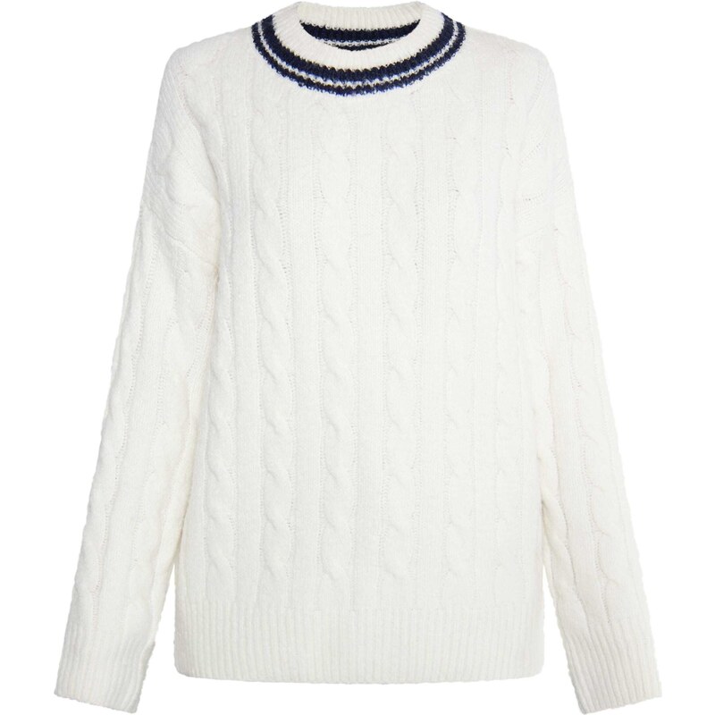 DreiMaster Maritim Sveter Eissegler námornícka modrá / biela 54268116