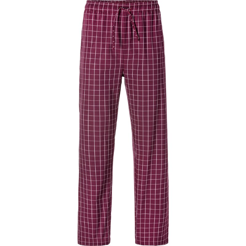 s.Oliver Pyžamové nohavice tmavočervená / biela 54268810