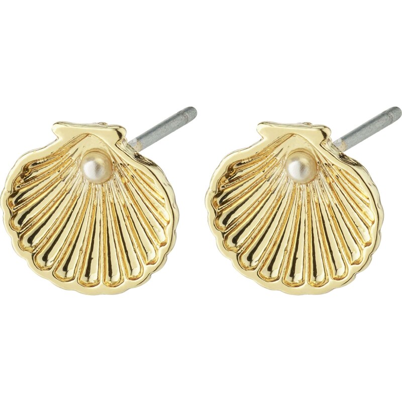 Pilgrim Náušnice Opal zlatá / perlovo biela 54273777