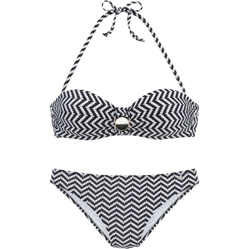 JETTE Bikiny čierna / biela 54279536