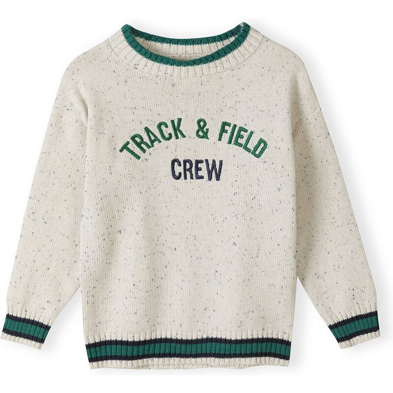 MINOTI Sveter béžová / tmavozelená / čierna 54280767