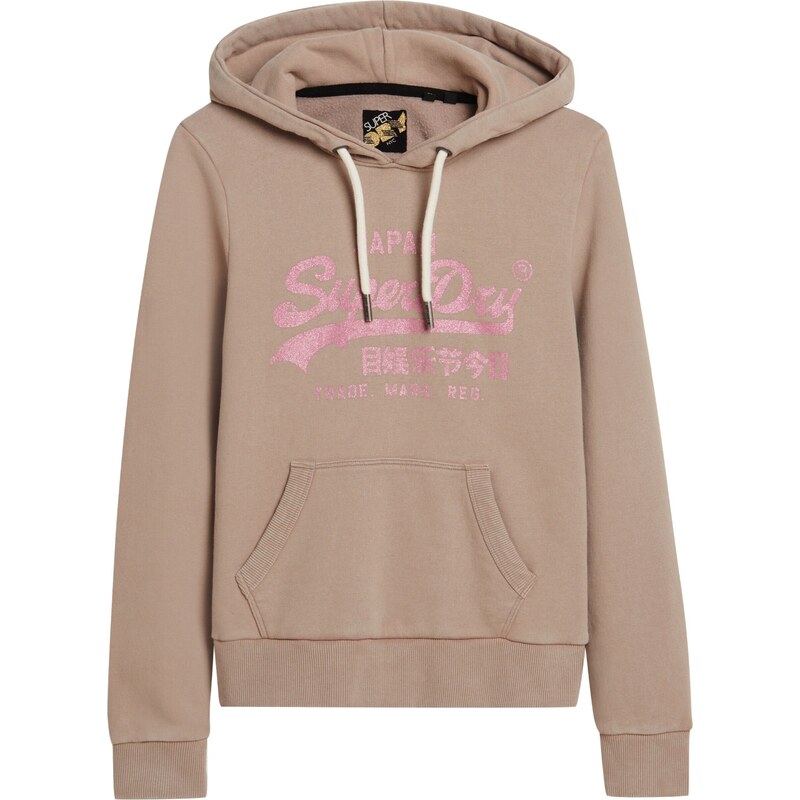 Superdry & Co Mikina farba ťavej srsti / ružová 65869522