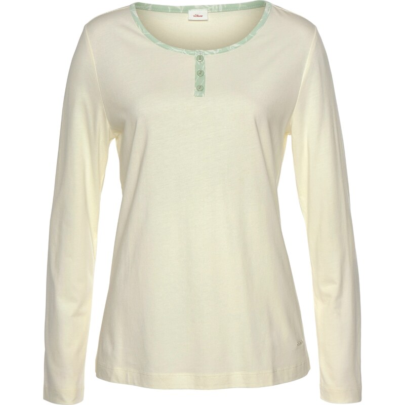 s.Oliver Tričko nebielená / zelená melírovaná 54291730