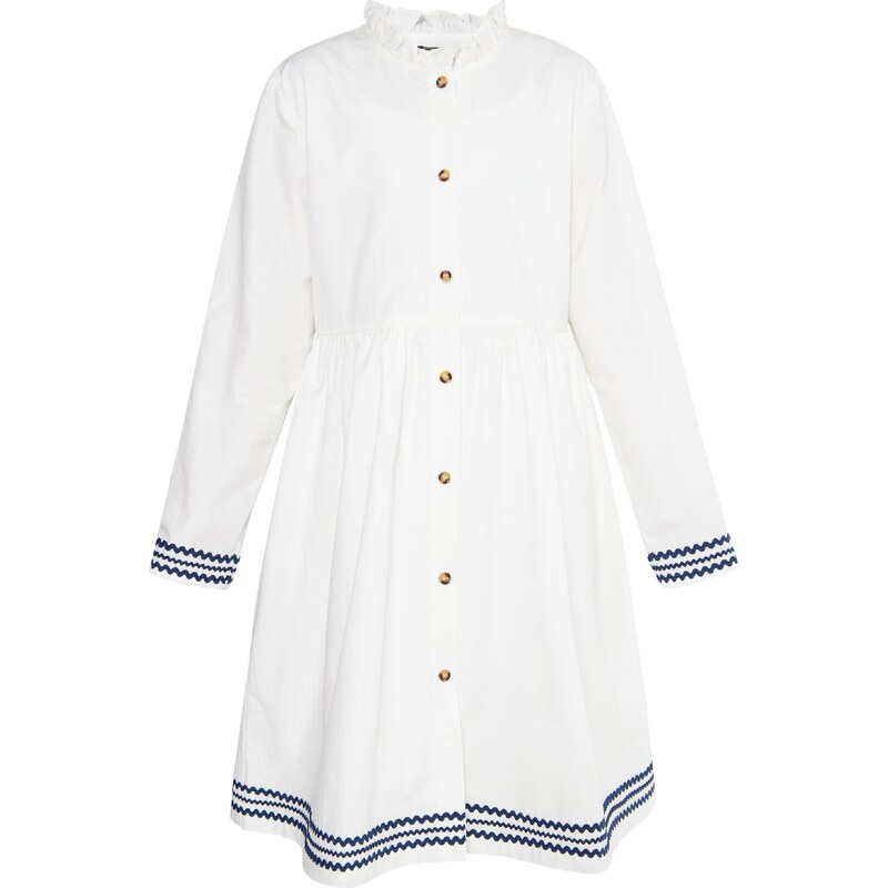 DreiMaster Vintage Šaty tmavomodrá / biela 54293017