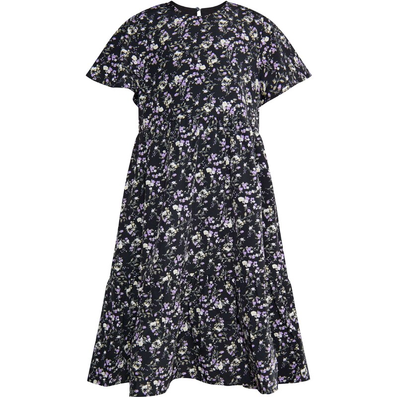 DreiMaster Vintage Šaty béžová / tmavozelená / fialová / čierna 54293042