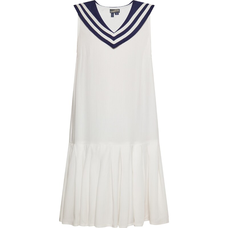 DreiMaster Vintage Šaty námornícka modrá / šedobiela 54294158