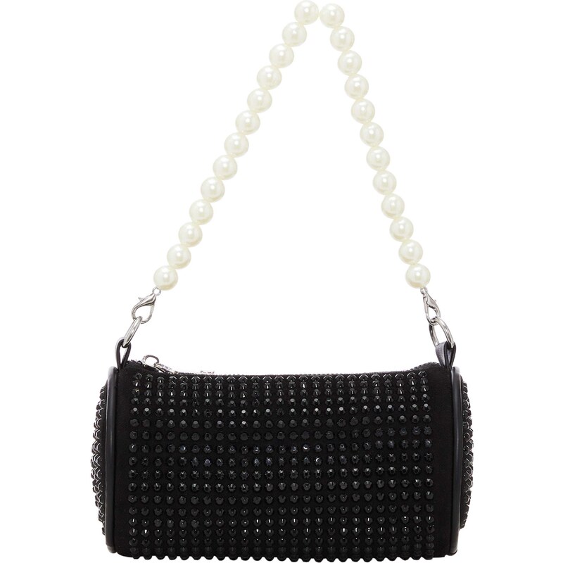 faina Kabelka na rameno čierna / perlovo biela 55751662