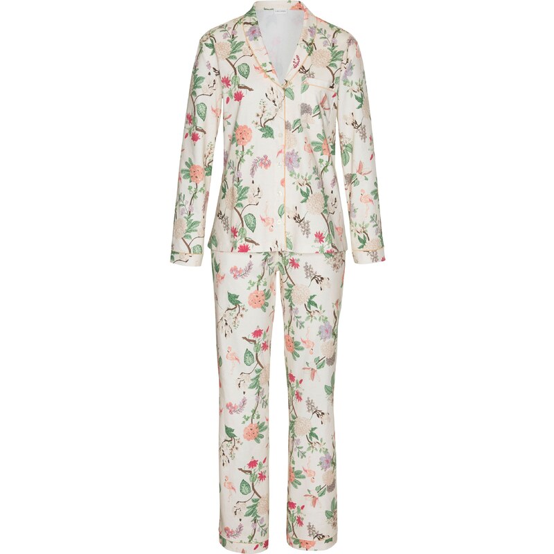 LASCANA Pyžamo zmiešané farby / prírodná biela 57261381