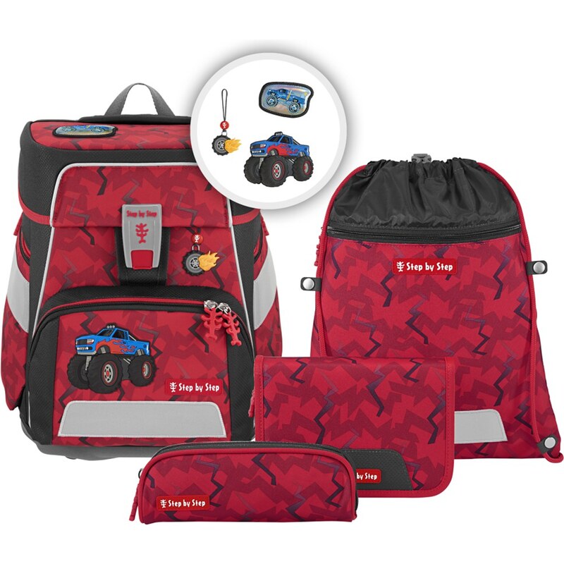 Step by Step Školní aktovka Space pro prvňáčky - 5-dílný set - Monster 50102931