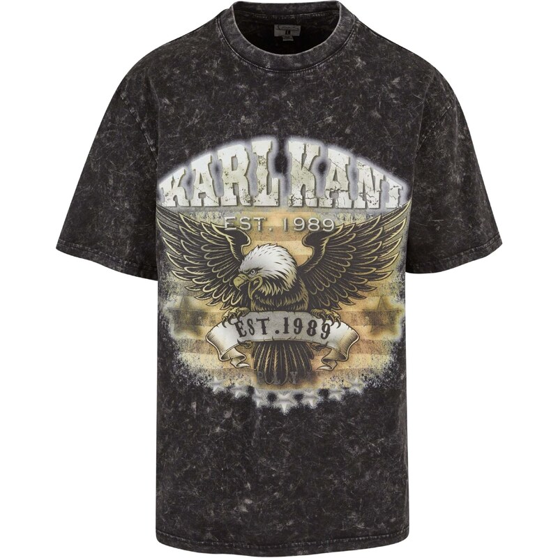 Karl Kani Tričko sivá / zelená / čierna melírovaná / biela 54317123