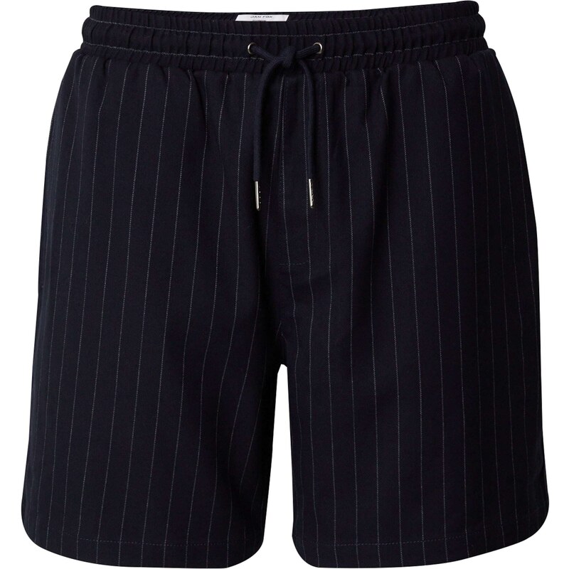 DAN FOX APPAREL Nohavice Ian námornícka modrá / biela 51404901