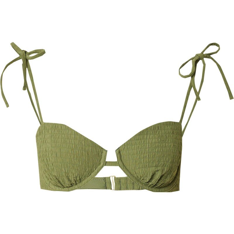 Abercrombie & Fitch Bikinový top olivová 54293718