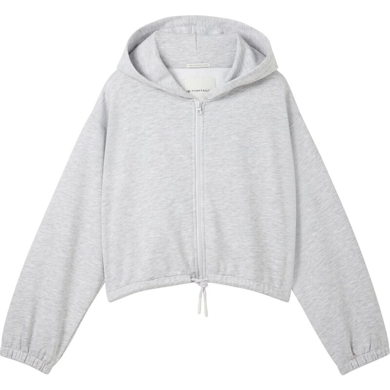 TOM TAILOR Tepláková bunda svetlosivá 54307600