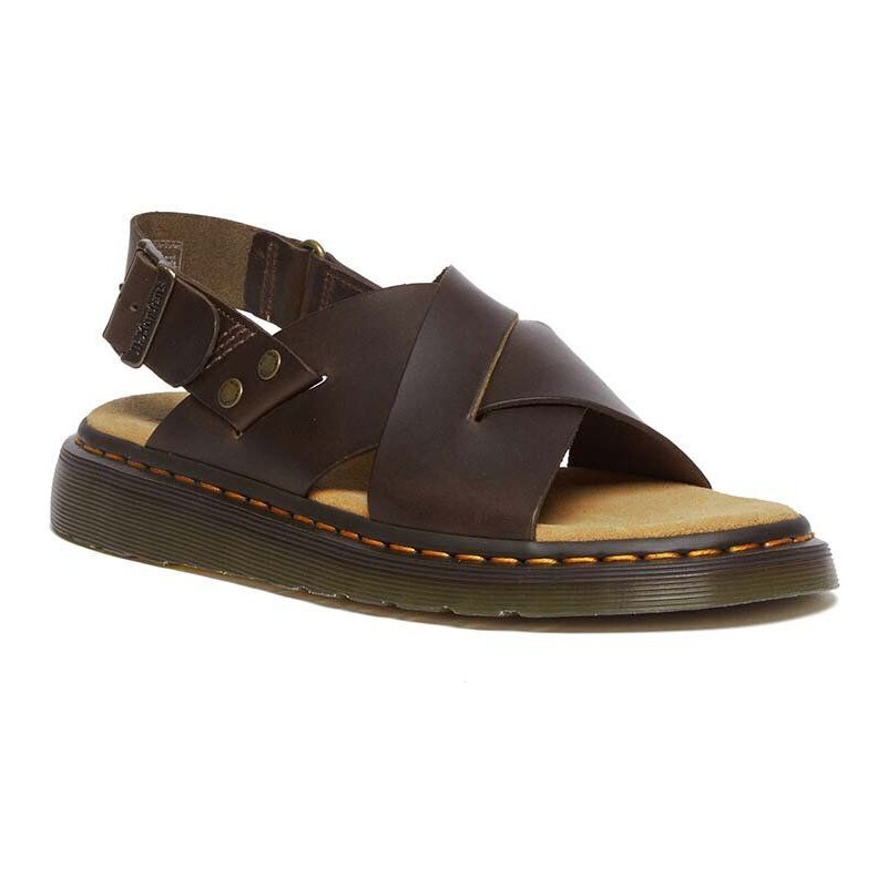 Kožené sandále Dr. Martens Zane hnedá farba, DM31577375