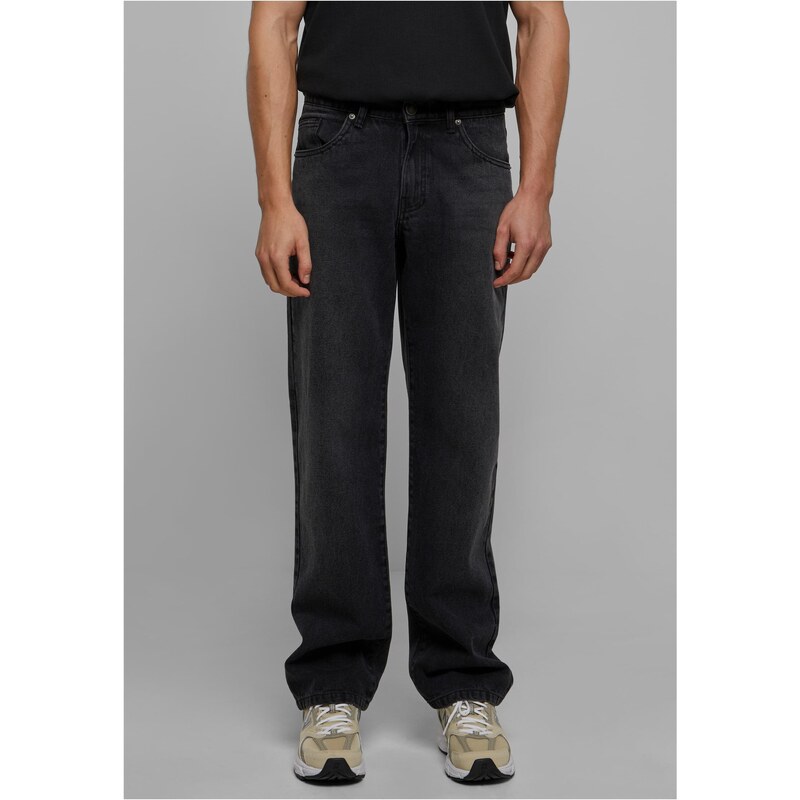 Urban Classics Mens Straight Fit Heavy Unce Jeans Black 64689472