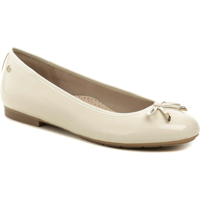 Tamaris Comfort 8-52102-42 krémové dámske nadmerné baleríny 50124145