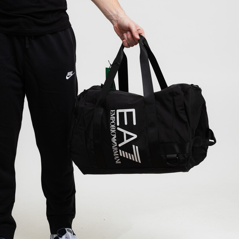 EA7 Emporio Armani GYM BAG BLACK/WHITE LOGO 50128419