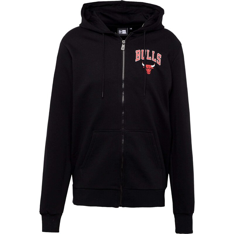 NEW ERA Tepláková bunda ESSENTIALS CHIBUL červená / čierna / biela 54327587