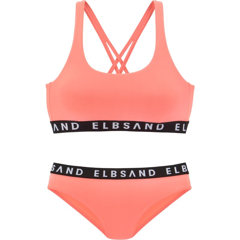 Elbsand Bikiny koralová / čierna / biela 54289739