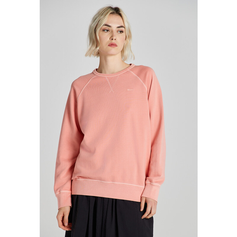 MIKINA GANT REL SUNFADED C-NECK SWEAT PEACHY PINK 50156161