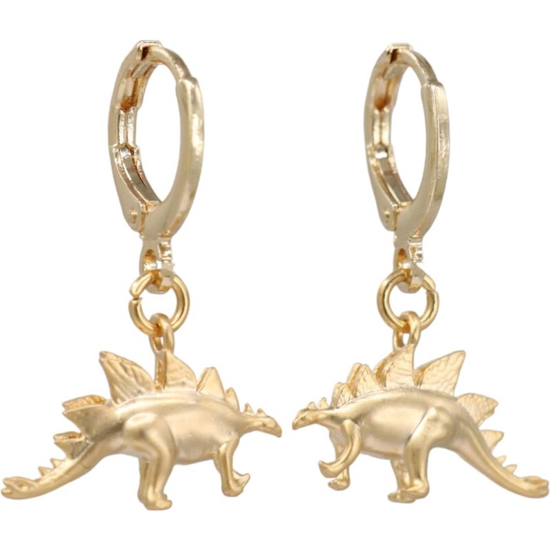 Fräulein Wunder Náušnice Stegosaurus zlatá 54319491