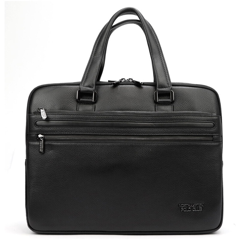 Čierna pánska kožená bussines taška pre notebook (GT211) 50159221