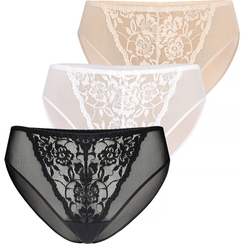 TEYLI Nohavičky Glamour béžová / čierna / biela 54284007