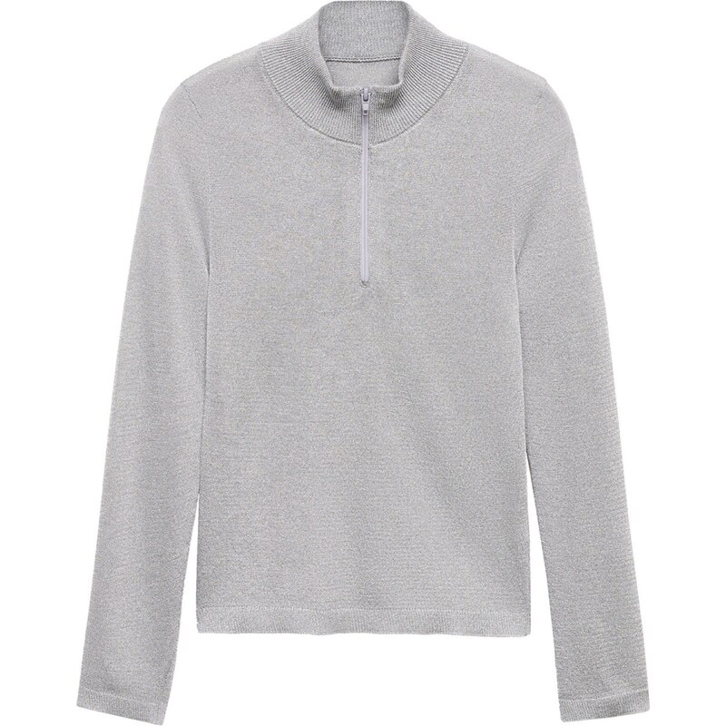 MANGO Sveter Cherry sivá 54296997