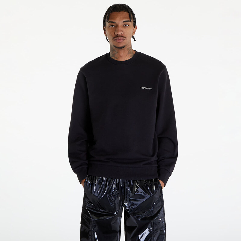 Mikina Carhartt WIP Script Embroidery Sweatshirt UNISEX Black/ White S 50167635