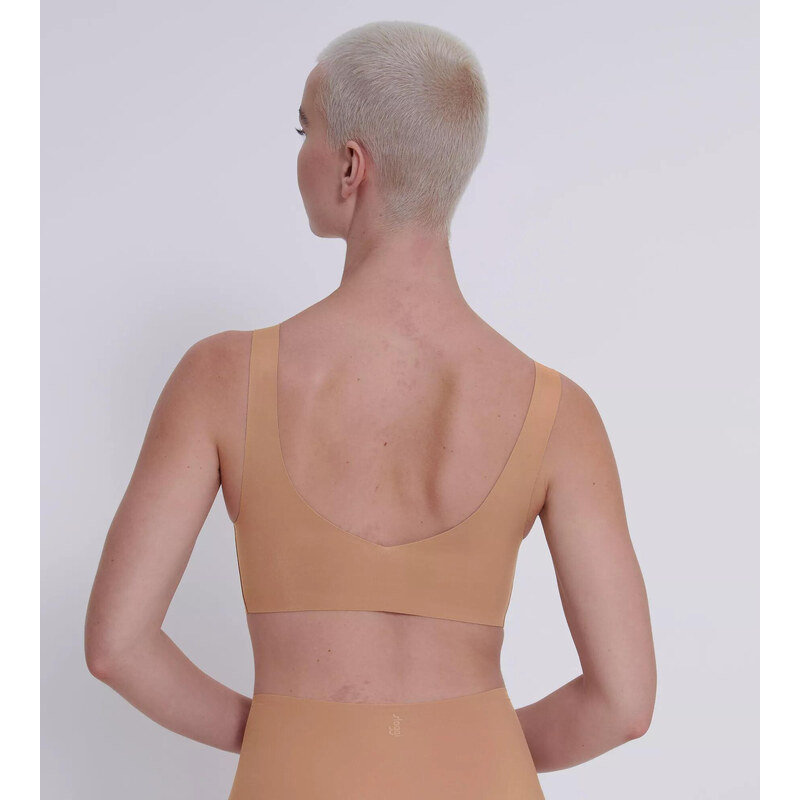 Dámska podprsenka ZERO Feel 2.0 Bralette - BROWN - hnedá 00CM - SLOGGI 61695080