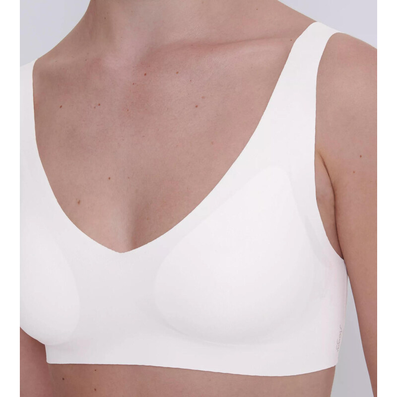 Dámska podprsenka ZERO Feel 2.0 Bralette - WHITE - biela 00GZ - SLOGGI 52595364
