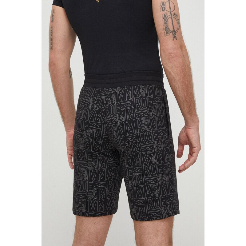 Bavlnené šortky Emporio Armani Underwear čierna farba, 111004 4R566