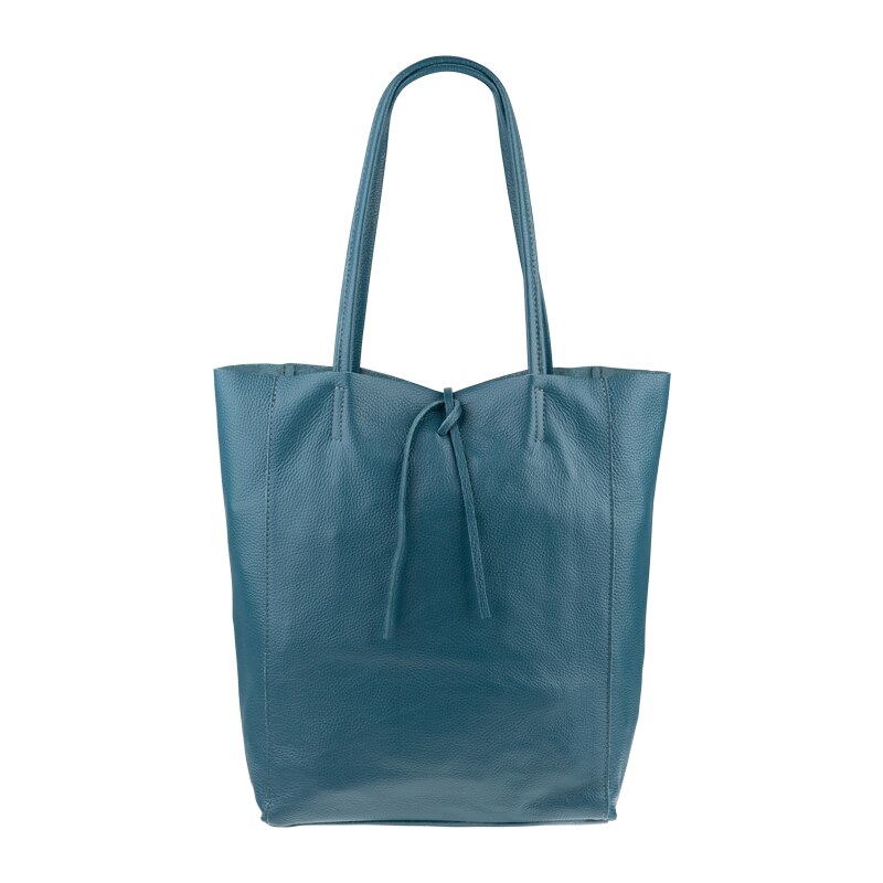 Modrá kožená talianska kabelka Annalisa Petroleo NovaKabelka.sk 37462311