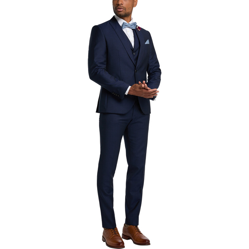 Pánske oblekové vlnené sako CLUB OF GENTS slim fit 50177705