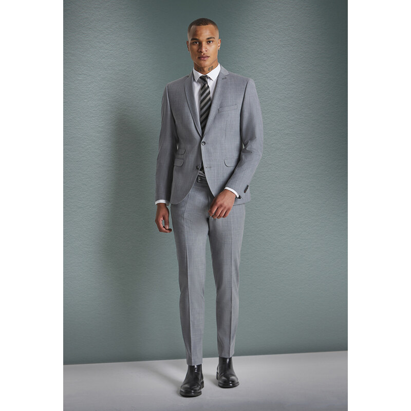 Pánske sivé oblekové nohavice CLUB OF GENTS slim fit 50177709