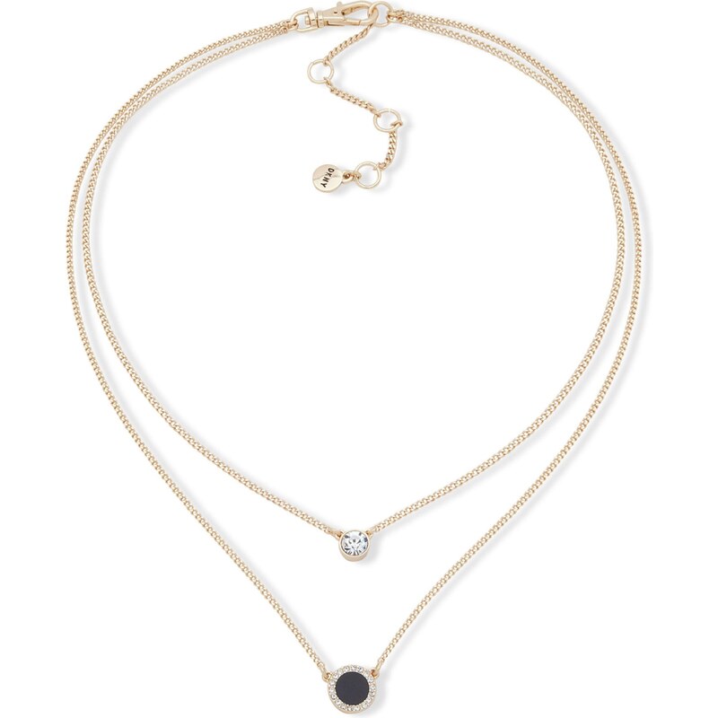 DKNY Retiazka zlatá / čierna 50364009