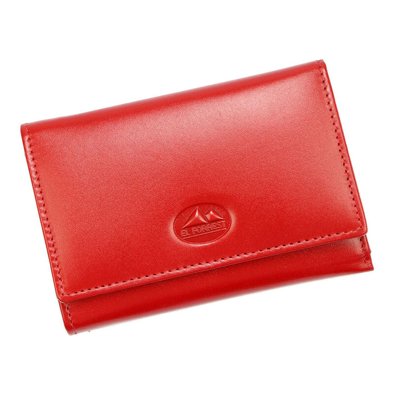 Malá červená dámska kožená peňaženka El Forrest 900-47 50187582