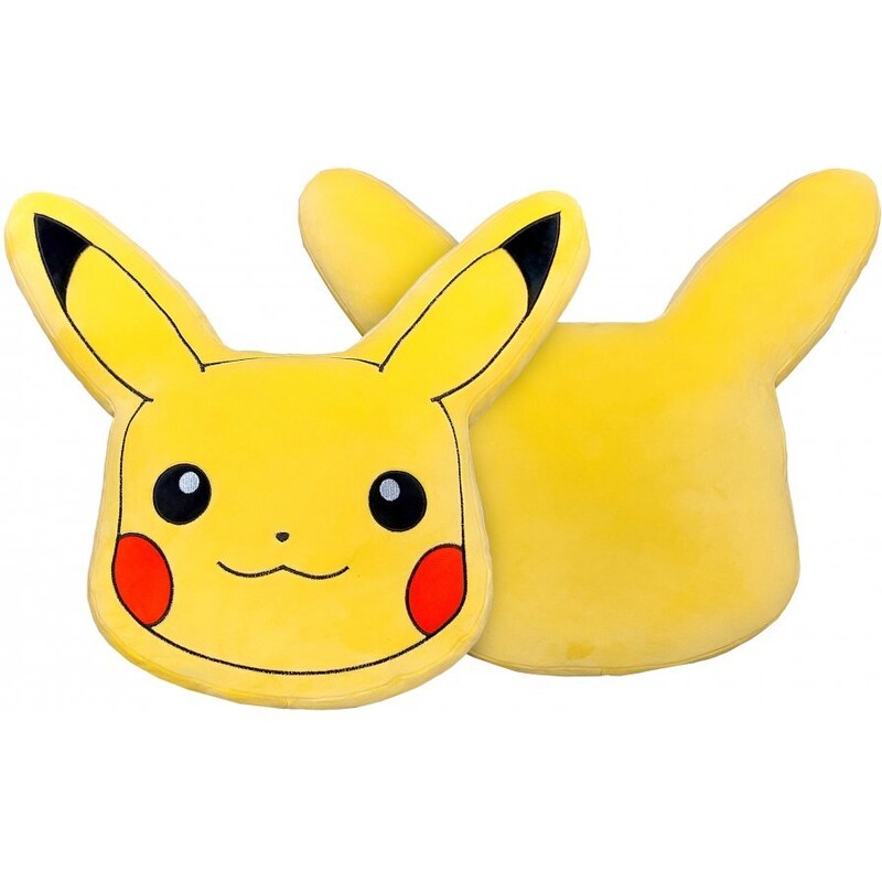 Halantex Tvarovaný 3D vankúšik Pokémon Pikachu - 35 x 37 cm