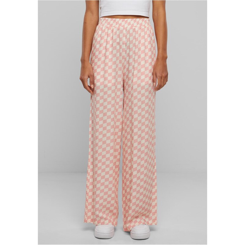 Urban Classics Womens Viscose Resort Pants - Pink 50664388
