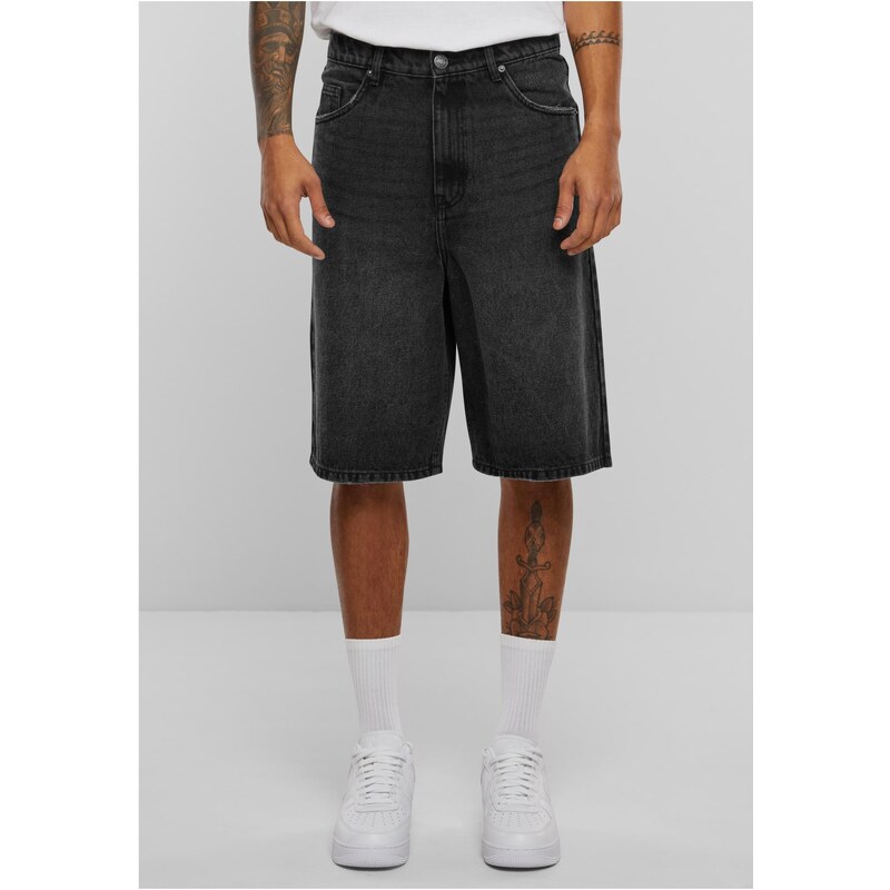 Urban Classics Mens 90s Heavy Denim Shorts - Black 50579049