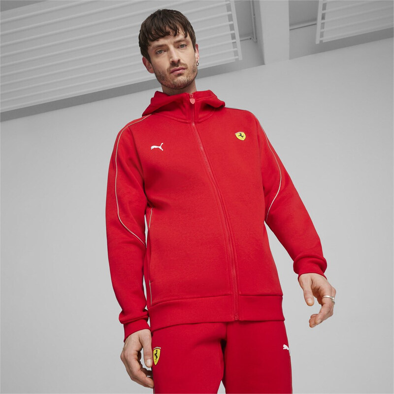Puma Ferrari Race Hooded Sweat Jacket red 50198026