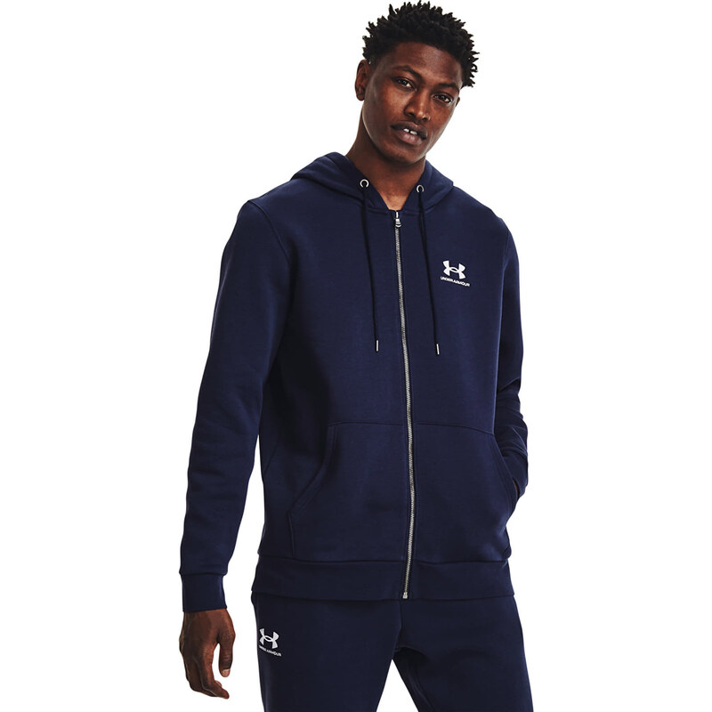 Mikina Under Armour Essential Fleece Fz Hood Midnight Navy XL 50202686