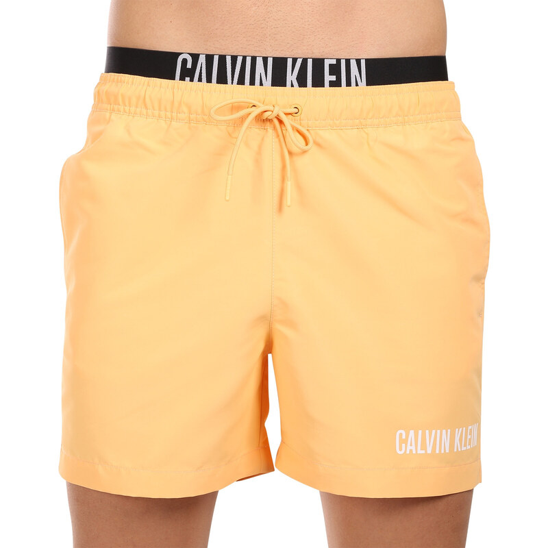 E-shop Pánske plavky Calvin Klein oranžové (KM0KM00992-SAN)