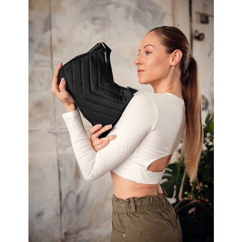 Vuch Dámska crossbody kabelka Liva Black Banana Bag 66582455
