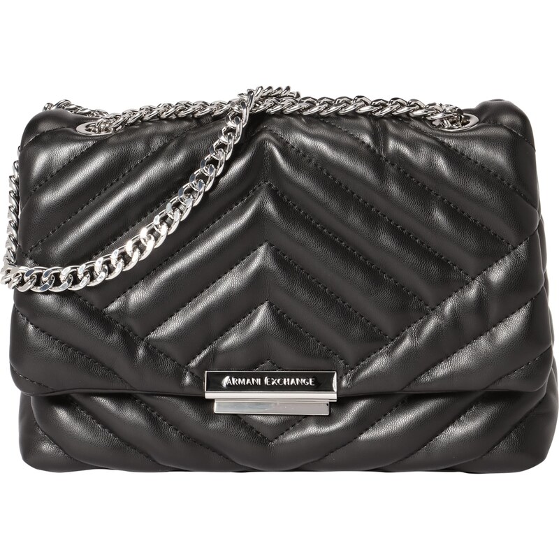 ARMANI EXCHANGE Taška cez rameno čierna / strieborná 54329091