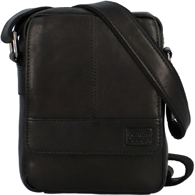 Pánska kožená crossbody taška čierna - SendiDesign Loges čierna 56864842