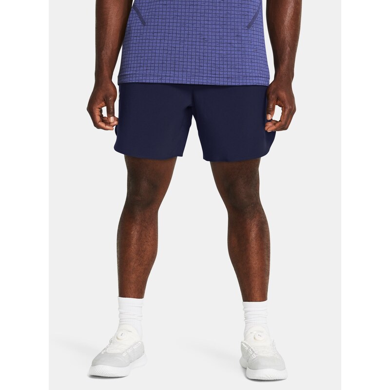 Tmavomodré športové kraťasy Under Armour UA Peak Woven Shorts 65617211