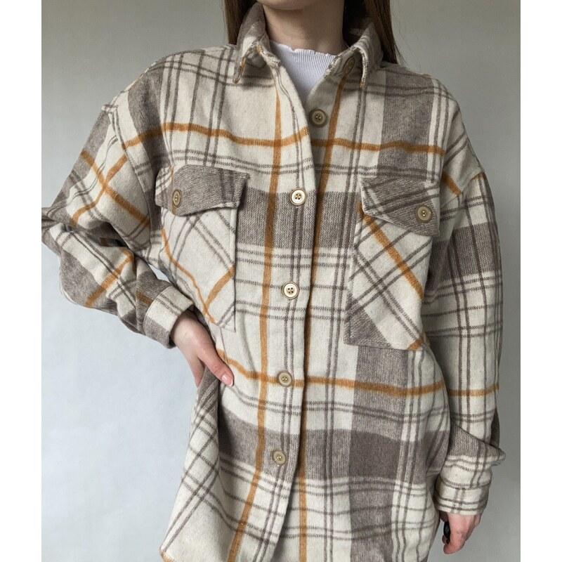 modnenakupy.sk Dámska košeľová bunda typu shacket VOYAGE 50206833